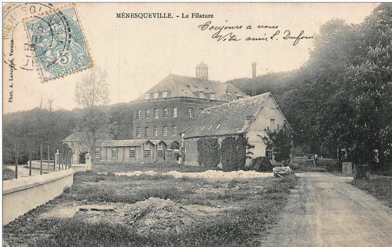 filature de coton dite la Grande filature, puis scierie Barbotte et Cie puis Douville, puis usine de rouissage et de teillage de lin Opsomer