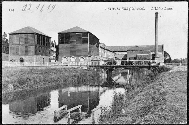 usine de blanchiment, puis tissage de lin Laniel