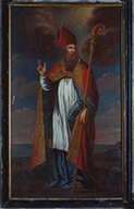 2 tableaux d'autel : saint Manvieu, saint Pierre