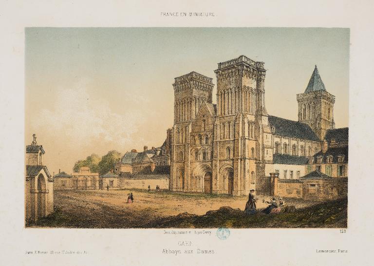 église de l'abbaye de bénédictines de la Trinité dite abbaye aux Dames, actuellement église paroissiale Saint-Gilles