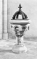 fonts baptismaux, style néo-roman