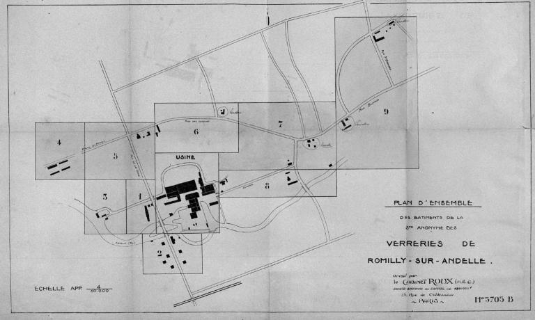 fonderie-forge-laminoir-matinet des Fonderies de Romilly puis verrerie des Verreries de Romilly, dite usine de Perpignan