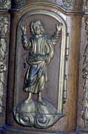 3 bas-reliefs : Christ Sauveur, saint Jean-Baptiste, saint Laurent