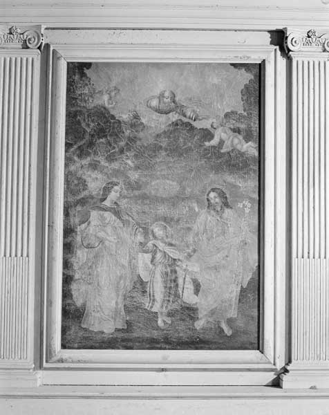 tableau d'autel : Sainte Famille en marche