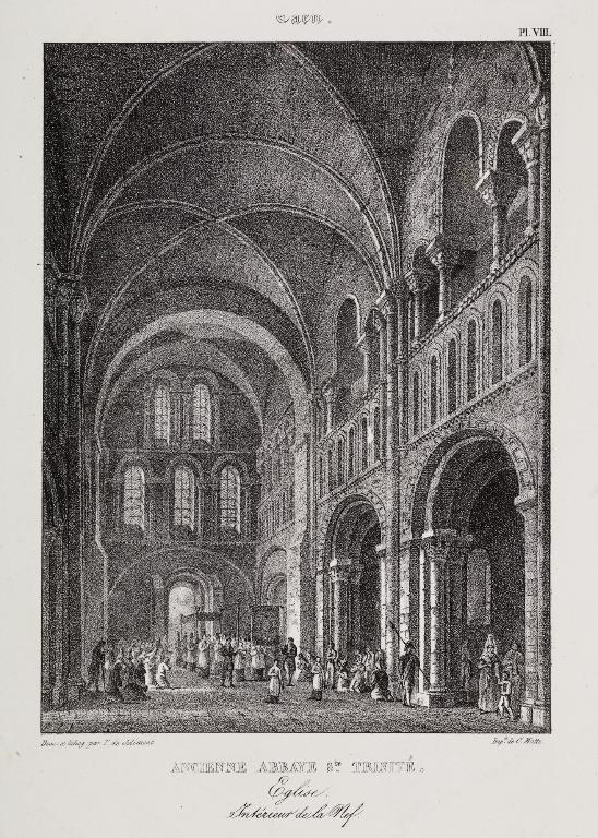 église de l'abbaye de bénédictines de la Trinité dite abbaye aux Dames, actuellement église paroissiale Saint-Gilles