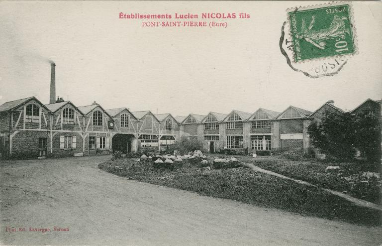 moulin à blé et filature de l'Ermitage puis bouclerie des Établissements Nicolas puis Turquais