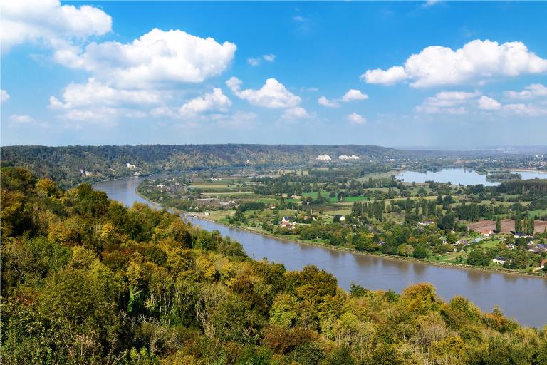 Vue depuis l'aire du panorama de Barneville-sur-Seine