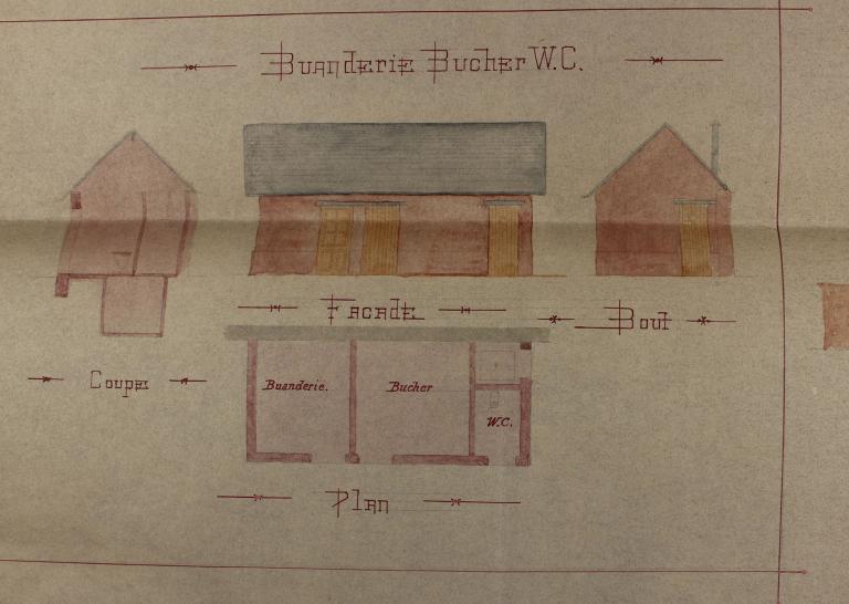 presbytère, puis auberge, puis école de garçons, puis école de filles et bureau de poste, actuellement maison et cabinet de kinésithérapeute