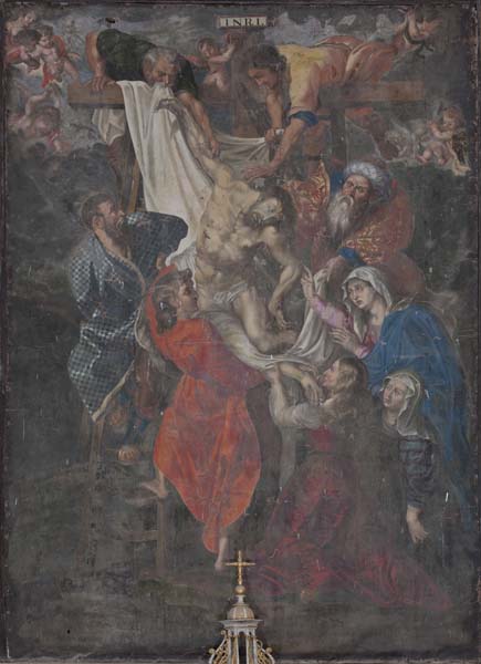 tableau d'autel : Descente de Croix