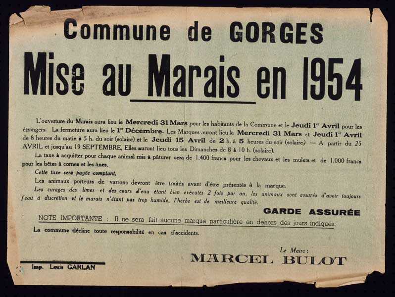 présentation de la commune de Gorges