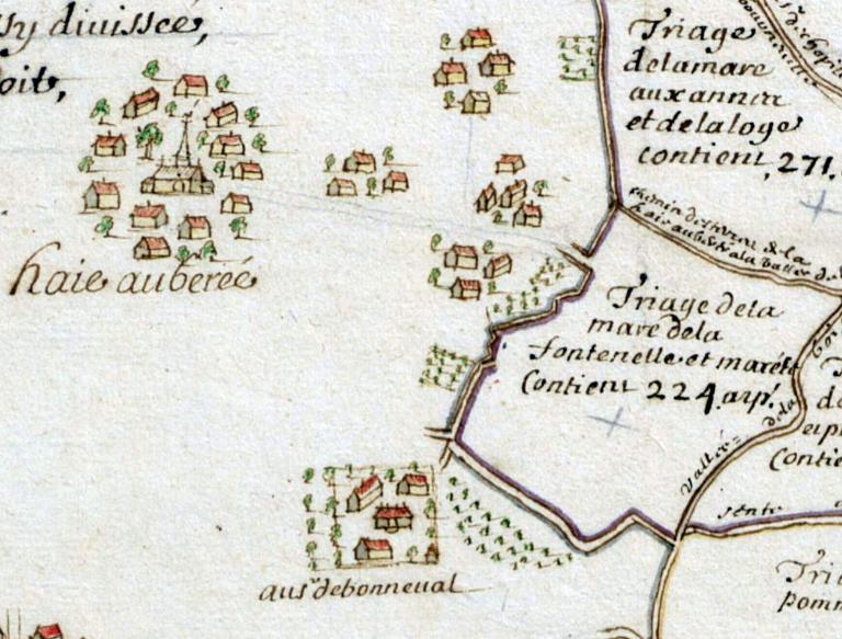 ferme et château, dits domaine de Bonneval