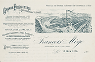 Papier à en-tête de la "Grande Briqueterie de Feuguerolles-St-André".- Papier à en-tête, 12 mars 1901. (AD Calvados. S 752).
