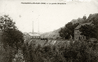 Feuguerolles-sur-Orne - La grande Briqueterie.- Carte postale, éd. Gheorge, Caen, s.d., début 20e siècle [après 1920]. (Collection particulière P. Coftier).