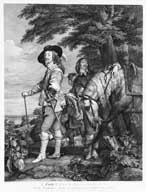 estampe : portrait de Charles 1er d'Angleterre