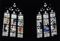 verrière : Intercession de la Vierge (baie 101)