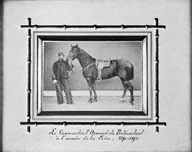le commandant Armand de Pontécoulant et son cheval