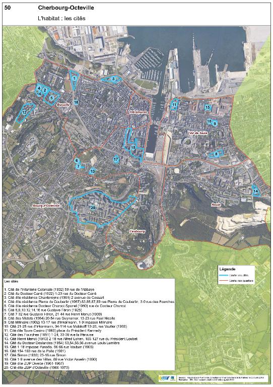 les cités de Cherbourg-Octeville