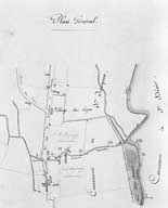 Barrage du sieur Defougy.- Plan, plan général par Henry, ingénieur ordinaire des ponts et chaussée, 1/2500e, 31 octobre 1872. (AD Calvados. S 12831a).