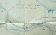 Plan de situation et plan masse de la filature Blaise, 1er mai 1819 (AD Seine-Maritime. 7 S 37).