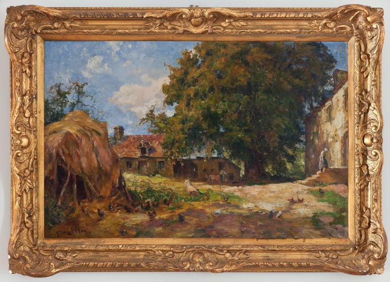 tableau : Cour de ferme à Clécy