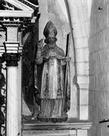 2 statues : saint Martin, saint Lô