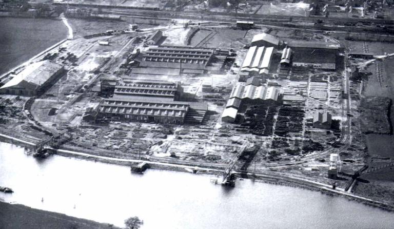fonderie Lorraine, puis usine de fibre de verre Roclaine, puis Isover Saint-Gobain