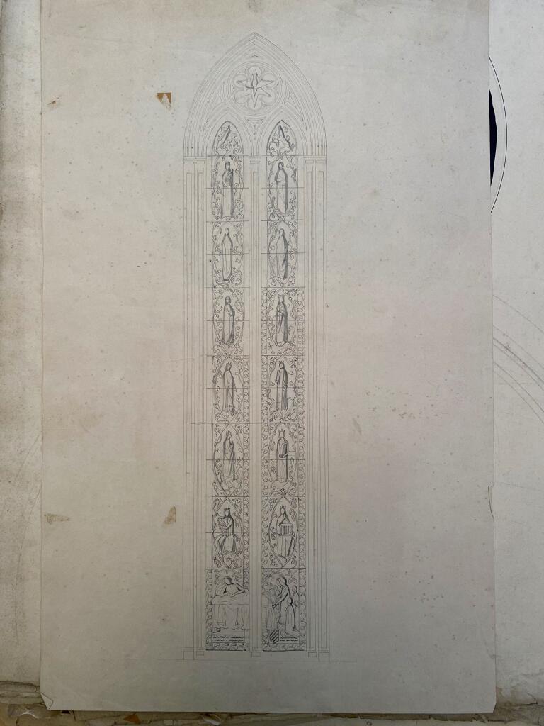 ensemble des verrières de la basilique Notre-Dame de Bonsecours