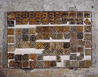 carrelage de sol, de l'église