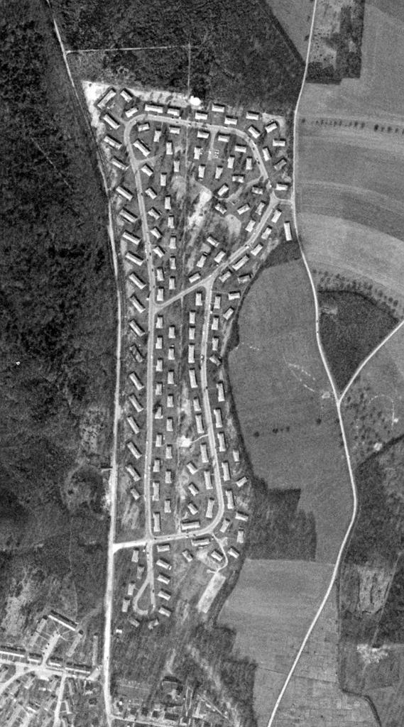 ensemble des cités américaines d'Evreux : Lafayette, la Sablonnière, le Village de la Forêt