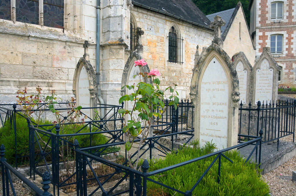 tombe de Léopoldine Hugo et Charles Vacquerie et tombes des familles Hugo et Vacquerie