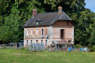 maisons en brique de Hauville