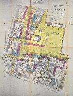 ville de Cherbourg Renovation de l'ilôt n° 1 Plan parcellaire de division 1961.- Plan imprimé. (AM Cherbourg-Octeville. Plan non-coté).