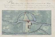 Plan du moulin à foulon dit de Hollande appartenant aux Fonderies de Romilly avec projet de nouvelle usine à usage de laminoir de cuivre et de laiton, 1816 (AD Eure. 18 S 53).