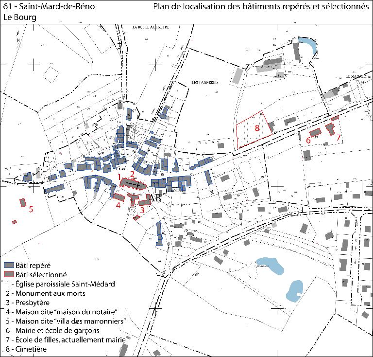 le bourg de Saint-Mard-de-Réno