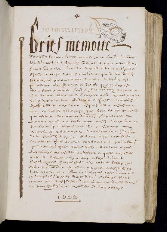 présentation de l'étude d'inventaire de l'abbaye de bénédictines de la Trinité dite abbaye aux Dames