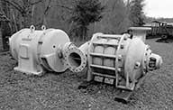 machine à pomper dite pompe d'exhaure principale