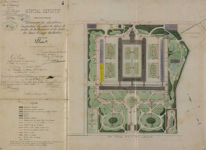 jardin de l'hôpital militaire