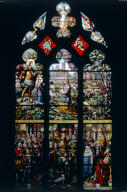 verrière historiée : Scènes de la vie de Jeanne d'Arc (baie 12)