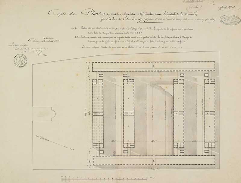 hôpital de la Marine et de la Guerre, puis centre hospitalier des armées René Lebas, actuellement centre administratif