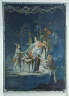 ensemble de 4 peintures monumentales : scènes chinoises