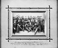 Le commandant Armand de Pontécoulant et les officiers du 46e régiment de Marche (Armée de la Loire)