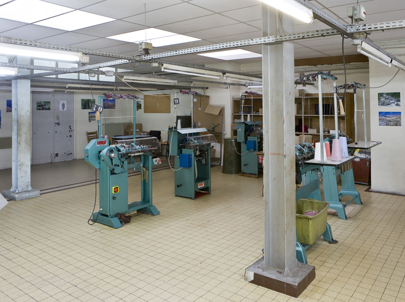les machines de l'usine de bonneterie Edwige Edward's Etablissements Philips