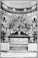 ensemble du maître-autel : autel, tabernacle, groupe sculpté