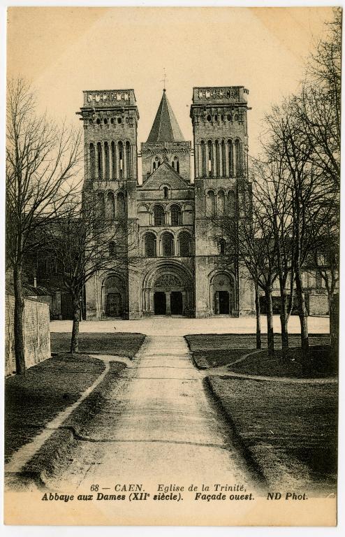 église de l'abbaye de bénédictines de la Trinité dite abbaye aux Dames, actuellement église paroissiale Saint-Gilles