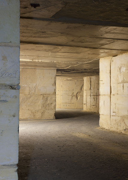 carrière souterraine de calcaire "Pierre de Caen", dite carrière de Quilly, de la Société des Carrières de la Plaine de Caen