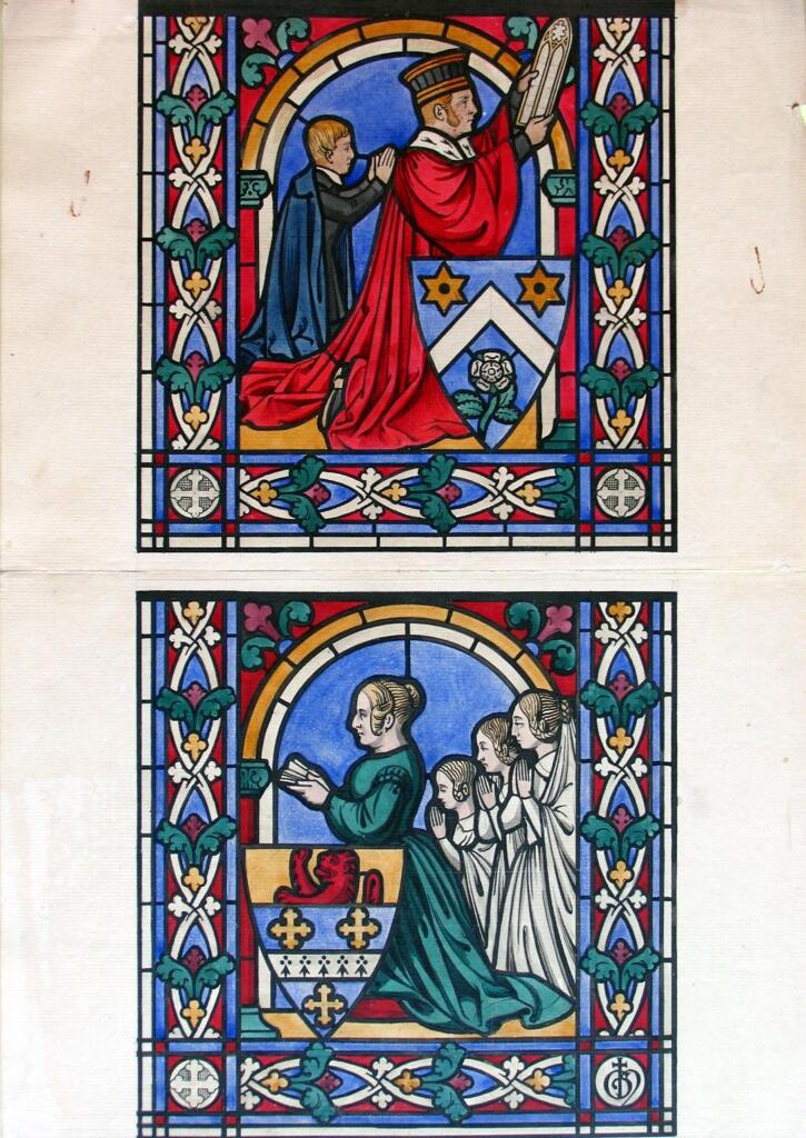 ensemble des verrières du sanctuaire, baies 0 à 4