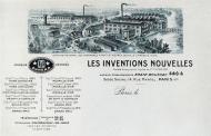 En-tête de papier à lettre de la société les Inventions Nouvelles établie à Douville-sur-Andelle et spécialisée dans la fabrication des jouets en métal, vers 1930 (Collection particulière).