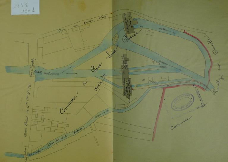 moulins à foulon et filature de laine Mignot Ainé, puis usine de baleines pour corsets Postel, puis usine des Teinturerie de l'Andelle, puis usine de pompes doseuses Dosapro puis Milton-Roy