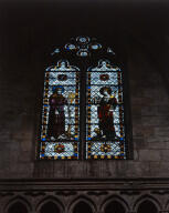 verrière : Sainte Clotilde, saint ermite (baie 101)