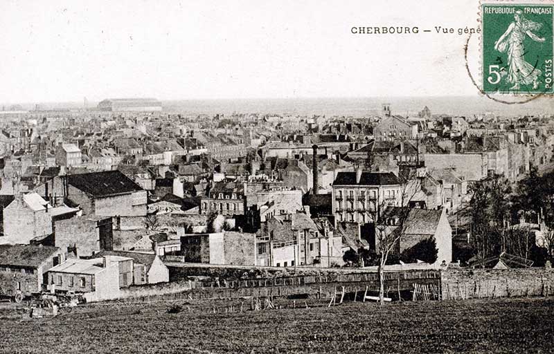 CHERBOURG - Vue générale.- Carte postale. (AD Manche. Série FI).